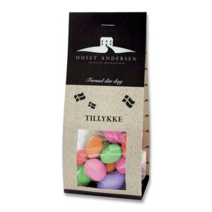 Huset Andersen Tillykke Mix Mandler – Farverige Drageé-mandler | Perfekt Gaveidé