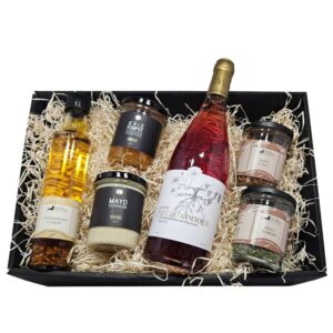 Tapas og Rosé – Gavekurv med Dansk Rosévin & Delikatesser